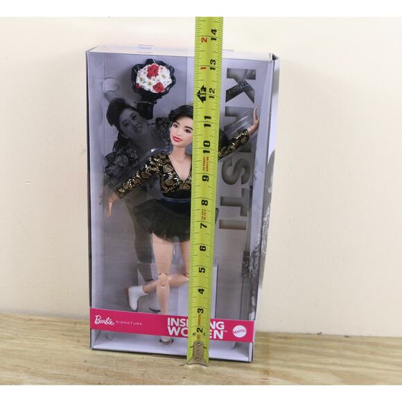 New Barbie Inspiring Women Kristi Yamaguchi Doll Collector Edition - Picture 6 of 6